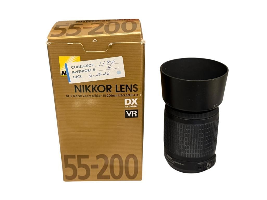 NIKON NIKKOR DX 55-200MM 1:4-5.G ED VR ZOOM LENS (1 of 7)