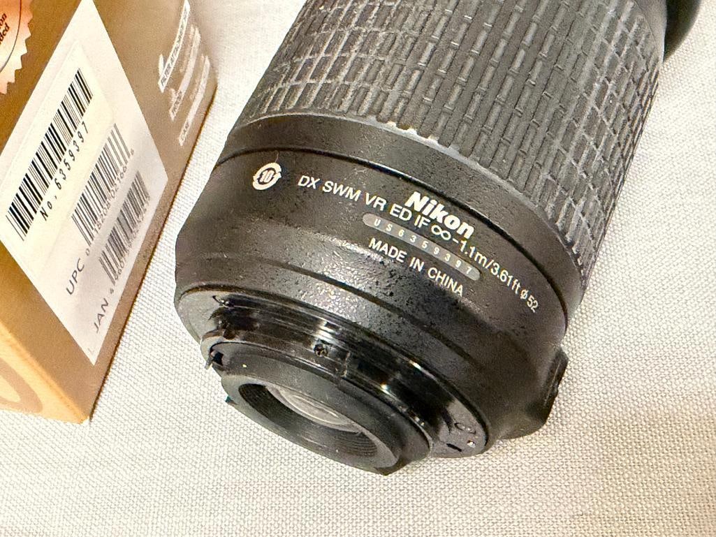 NIKON NIKKOR DX 55-200MM 1:4-5.G ED VR ZOOM LENS - 6
