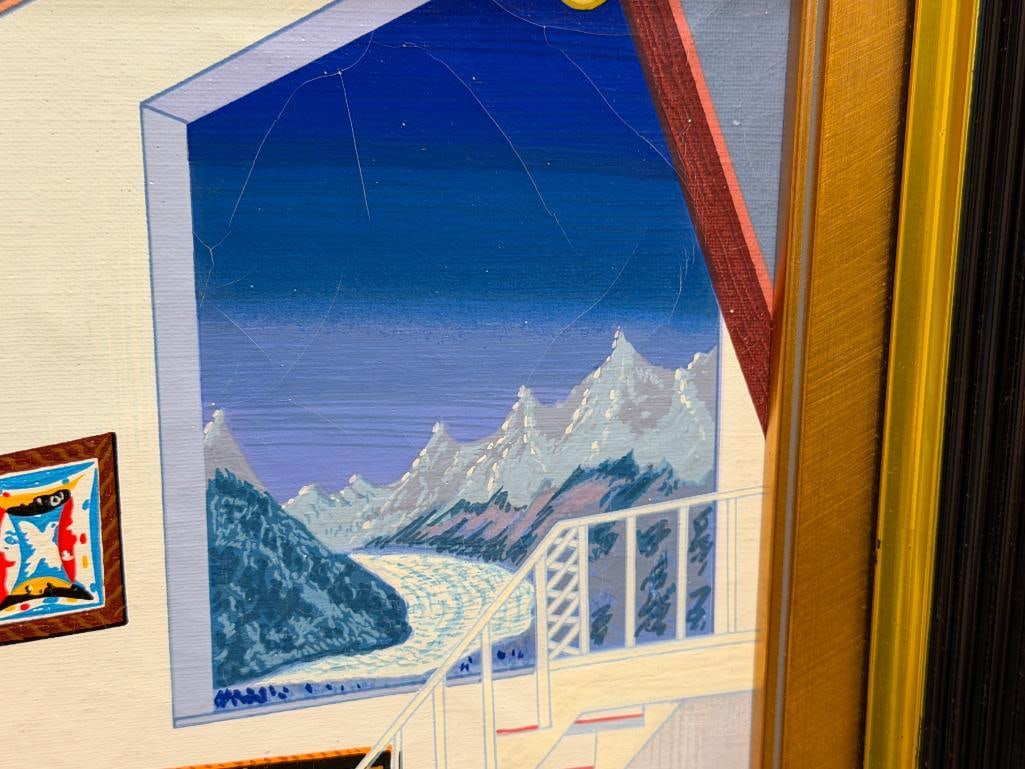 FANCH LEDAN FRENCH ARTIST SERIGRAPH ON LINEN TITLED PICASSO IN ASPEN NO. 61/150 - 4