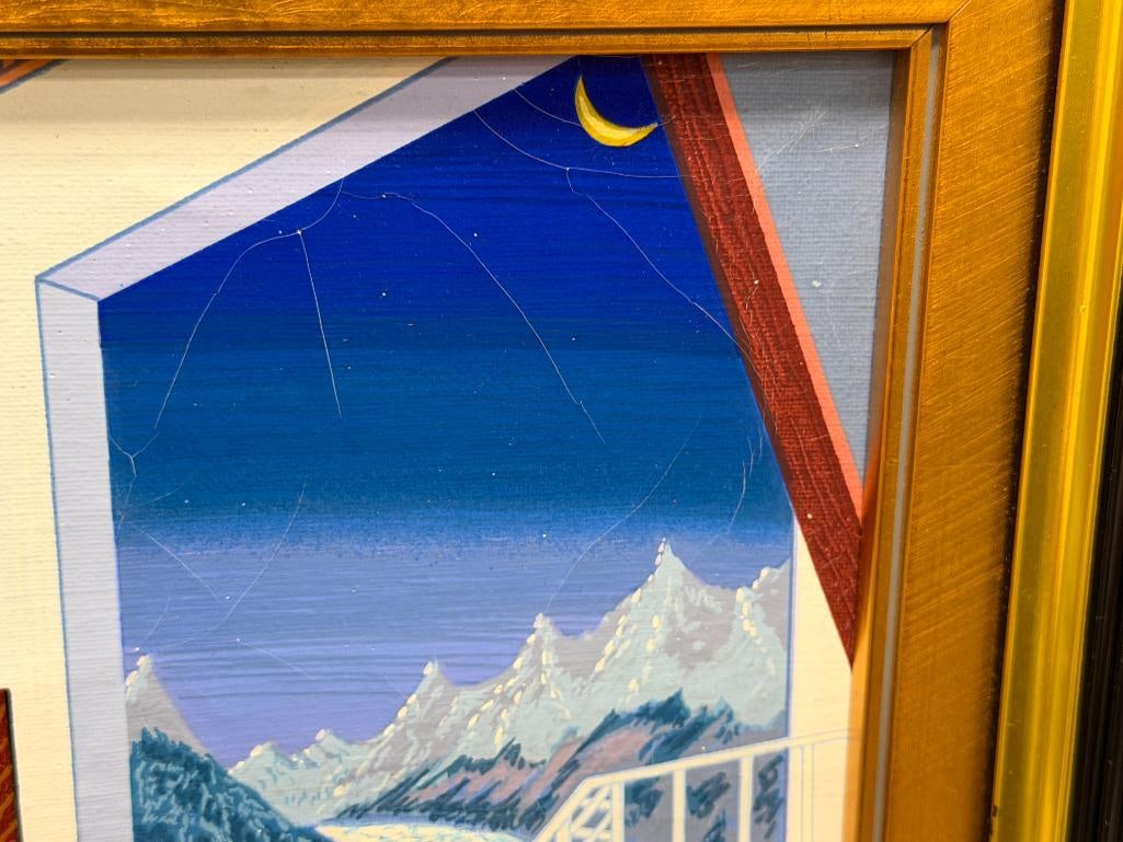 FANCH LEDAN FRENCH ARTIST SERIGRAPH ON LINEN TITLED PICASSO IN ASPEN NO. 61/150 - 5