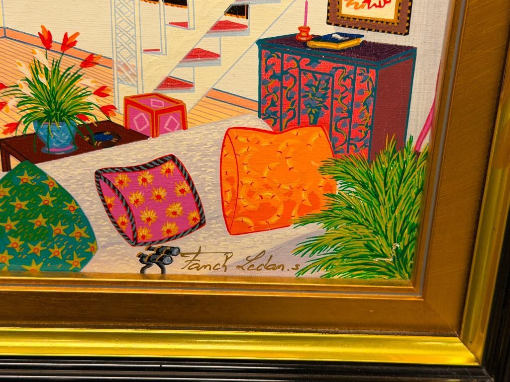 FANCH LEDAN FRENCH ARTIST SERIGRAPH ON LINEN TITLED PICASSO IN ASPEN NO. 61/150 - 6