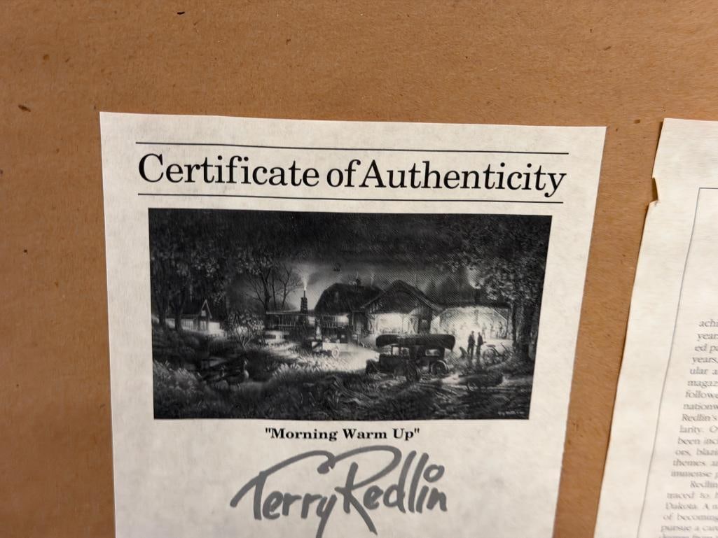 TERRY REDLIN AMERICAN ILLIUSTRATOR LIMITED EDITION PRINT TITLED MORNING WARM UP 3194/5000 - 13
