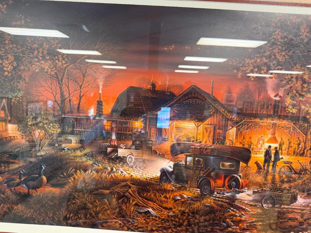 TERRY REDLIN AMERICAN ILLIUSTRATOR LIMITED EDITION PRINT TITLED MORNING WARM UP 3194/5000 - 2