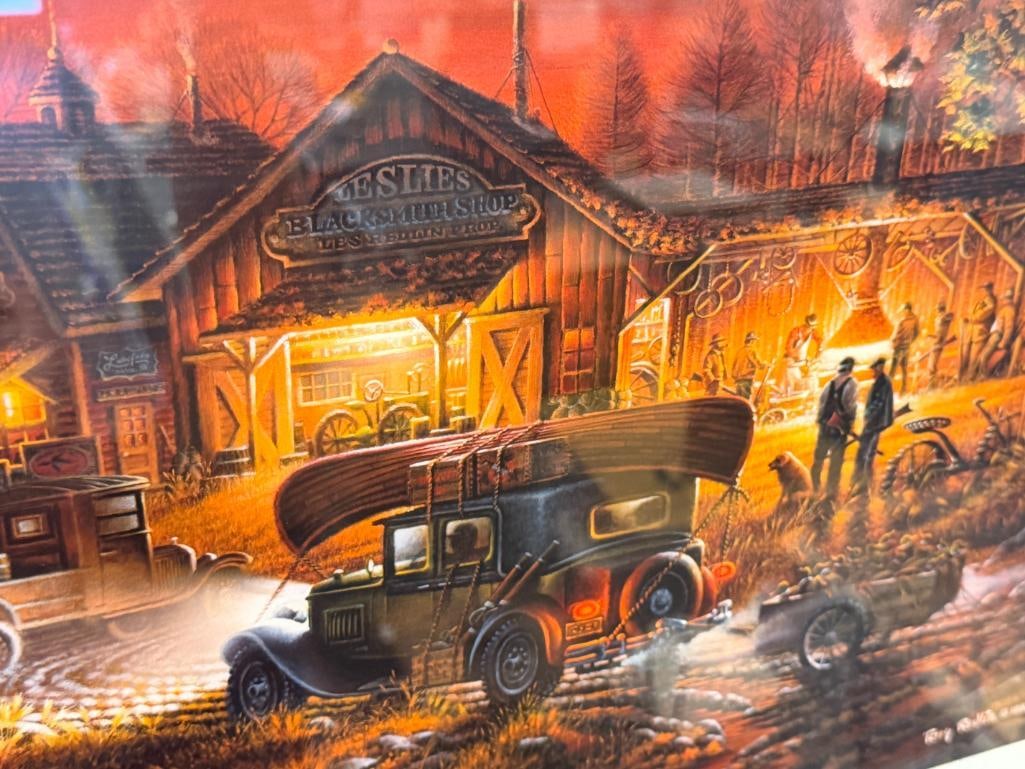 TERRY REDLIN AMERICAN ILLIUSTRATOR LIMITED EDITION PRINT TITLED MORNING WARM UP 3194/5000 - 4