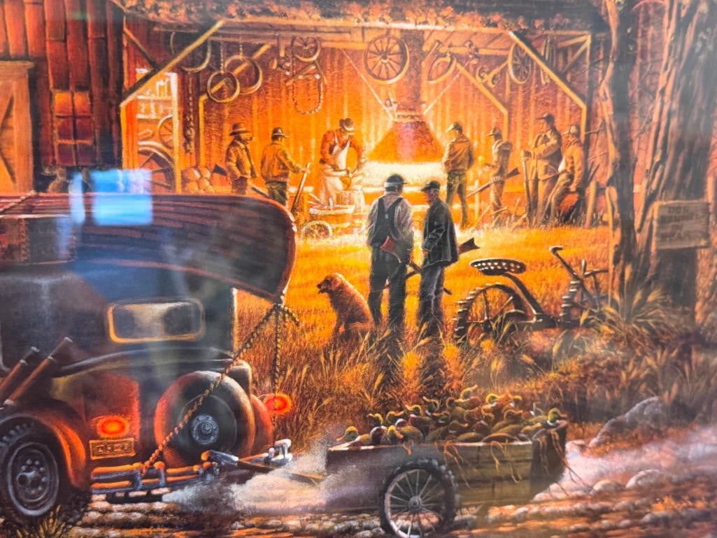 TERRY REDLIN AMERICAN ILLIUSTRATOR LIMITED EDITION PRINT TITLED MORNING WARM UP 3194/5000 - 5