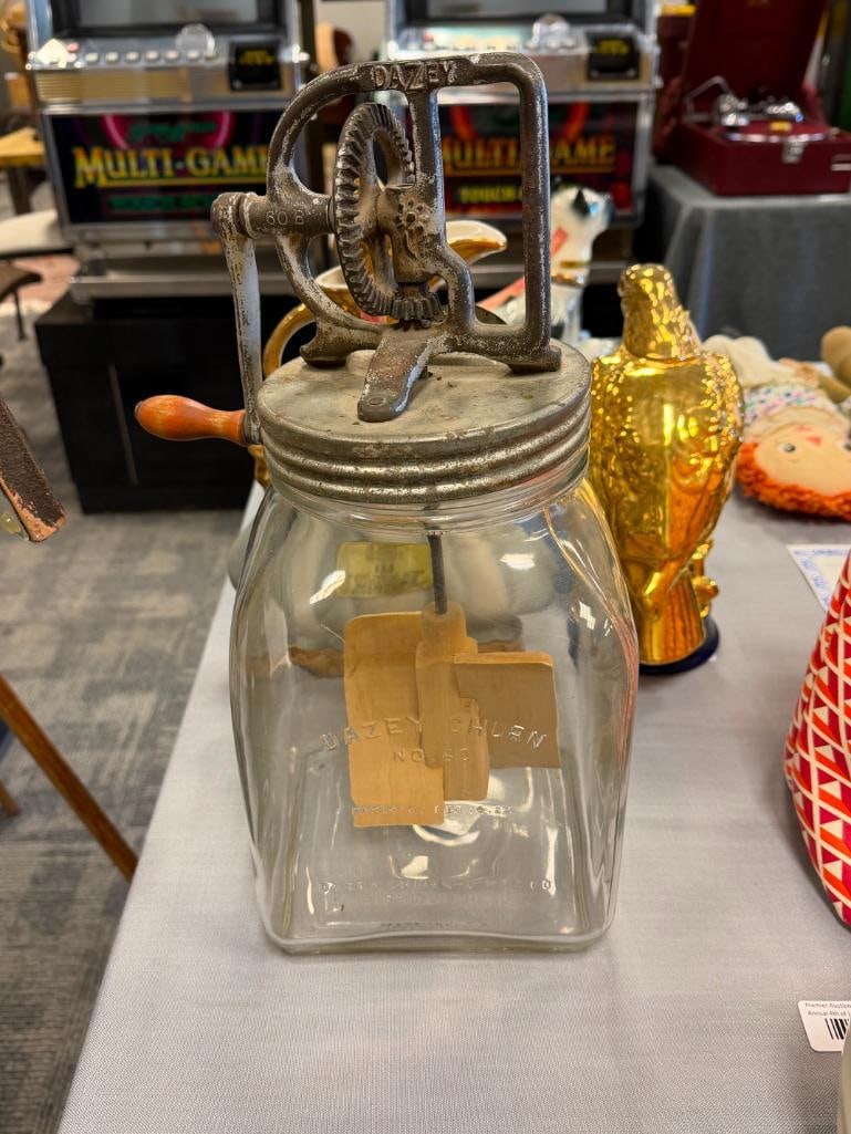 ANTIQUE 1920'S DAZEY NO. 60 HAND CRANK BUTTER CHURN MADE BY DAZEY CHURN & MFG. CO. ST. LOUIS, MISS. - 3