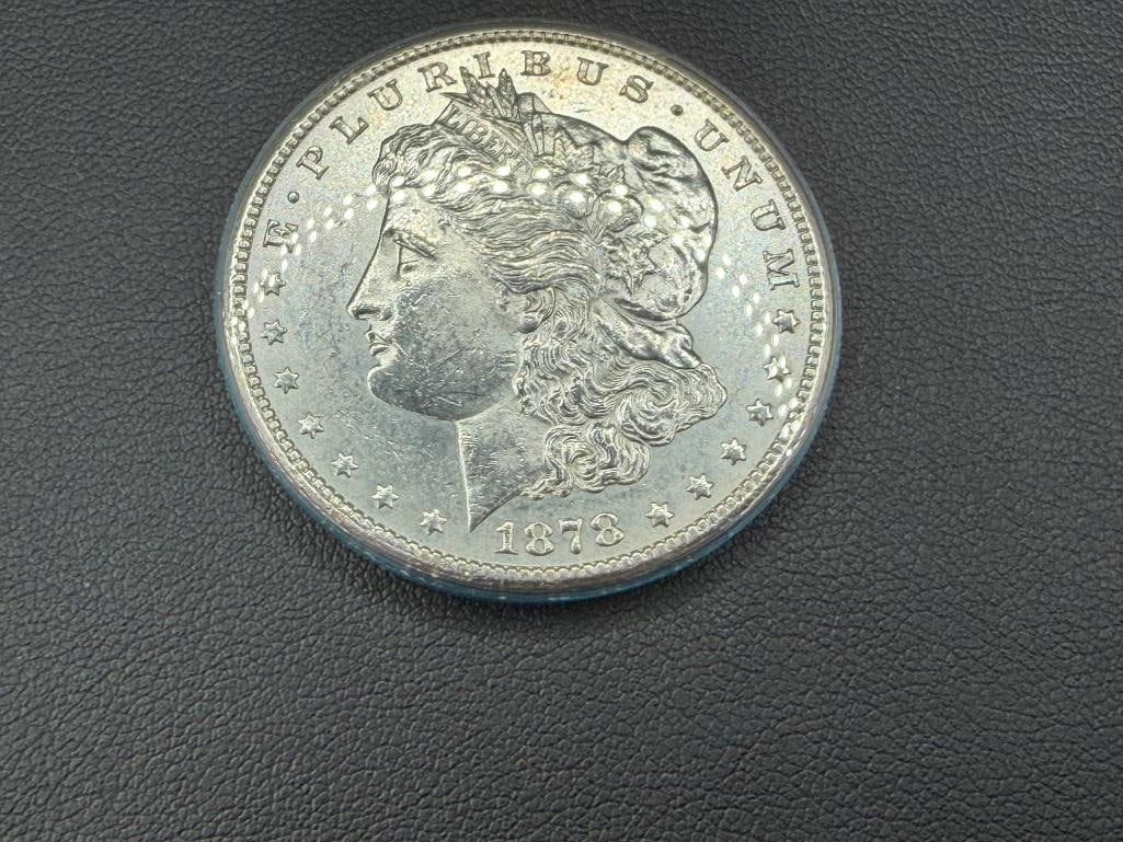 1878-S U.S. MORGAN SILVER DOLLAR BU - 3