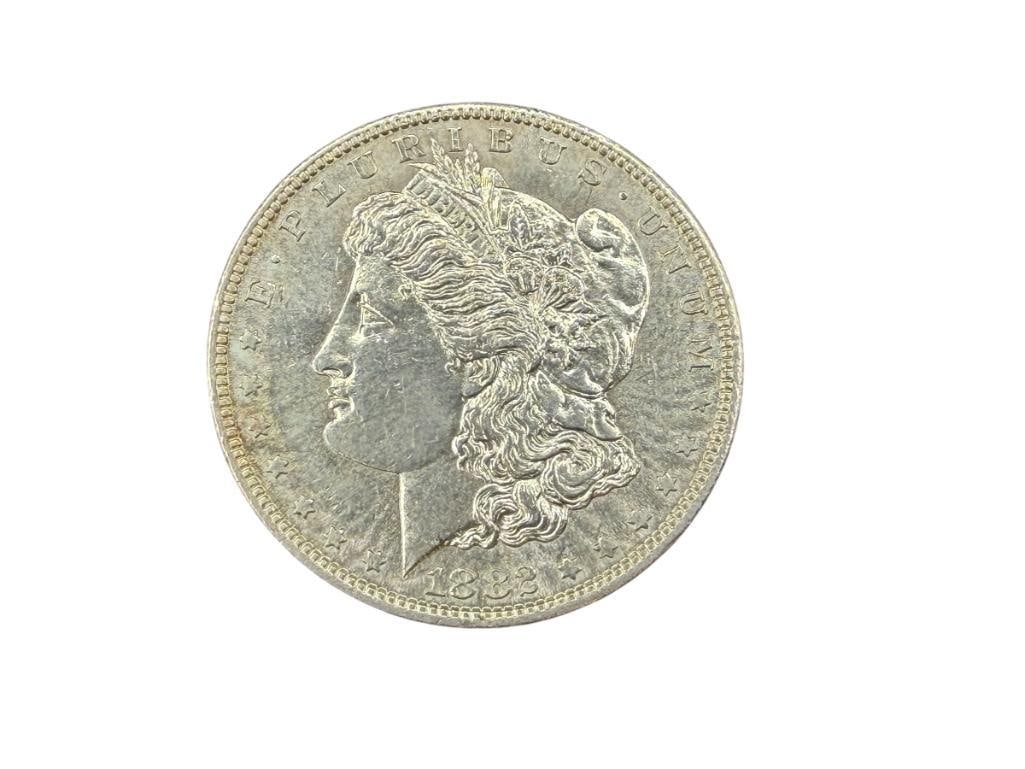 1882-S U.S. MORGAN SILVER DOLLAR AU (1 of 6)