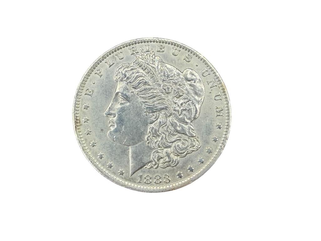 1883-O U.S. MORGAN SILVER DOLLAR AU (1 of 6)