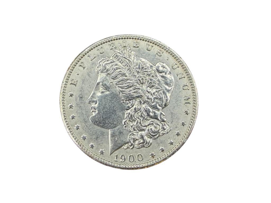 1900 U.S. MORGAN SILVER DOLLAR BU: 90% SILVER