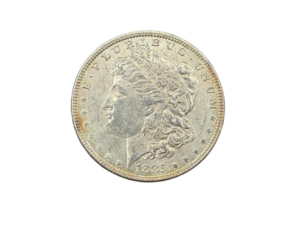 1885 U.S. MORGAN SILVER DOLLAR AU (1 of 6)