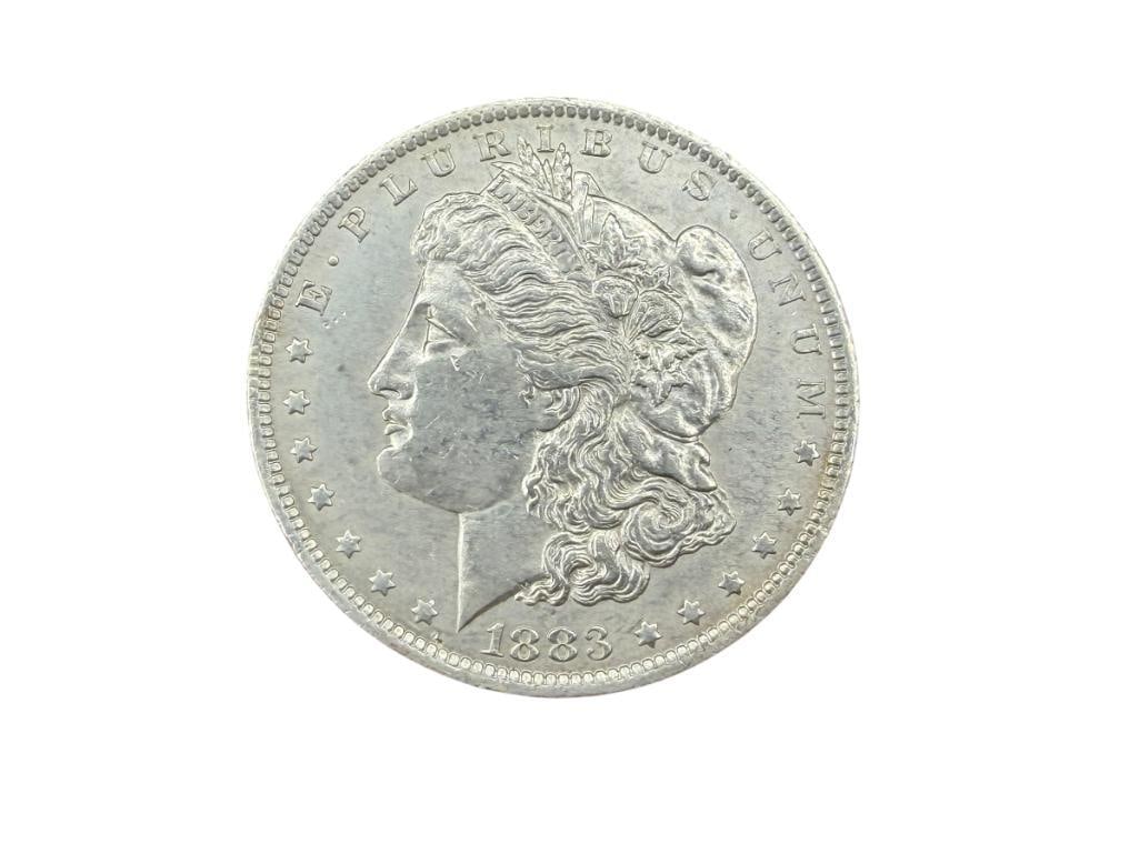 1883-O U.S. MORGAN SILVER DOLLAR AU (1 of 6)