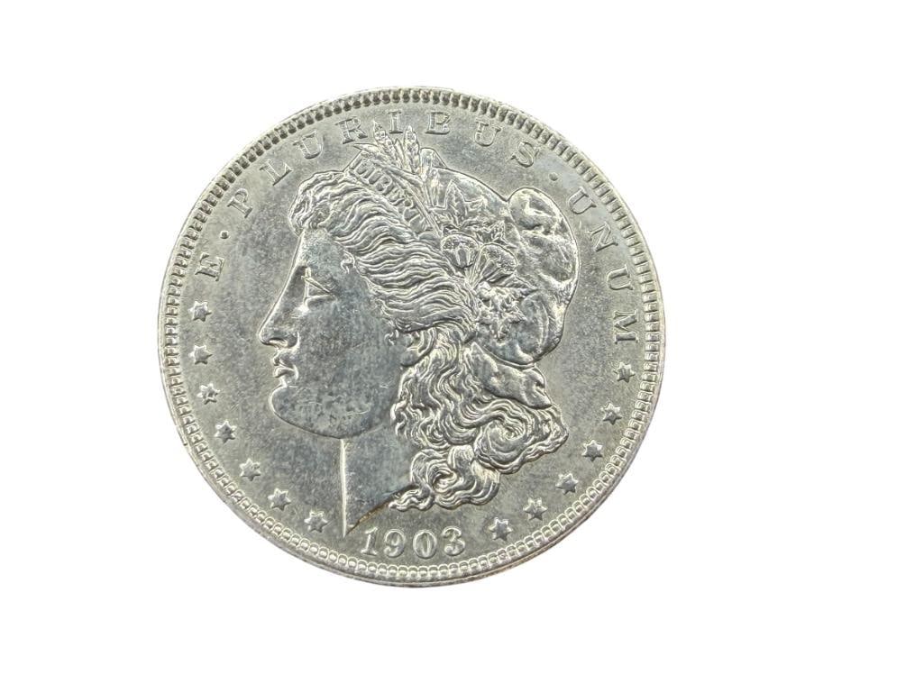 1903 U.S. MORGAN SILVER DOLLAR BU: 90% SILVER