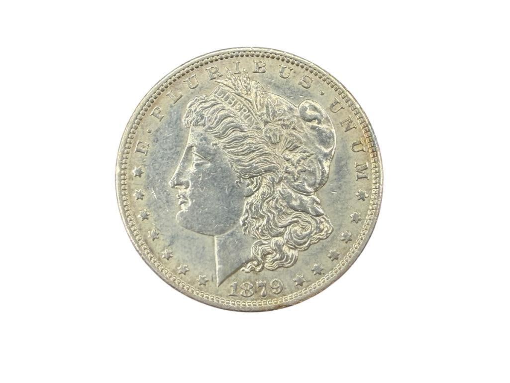 1879-S U.S. MORGAN SILVER DOLLAR: 90% SILVER