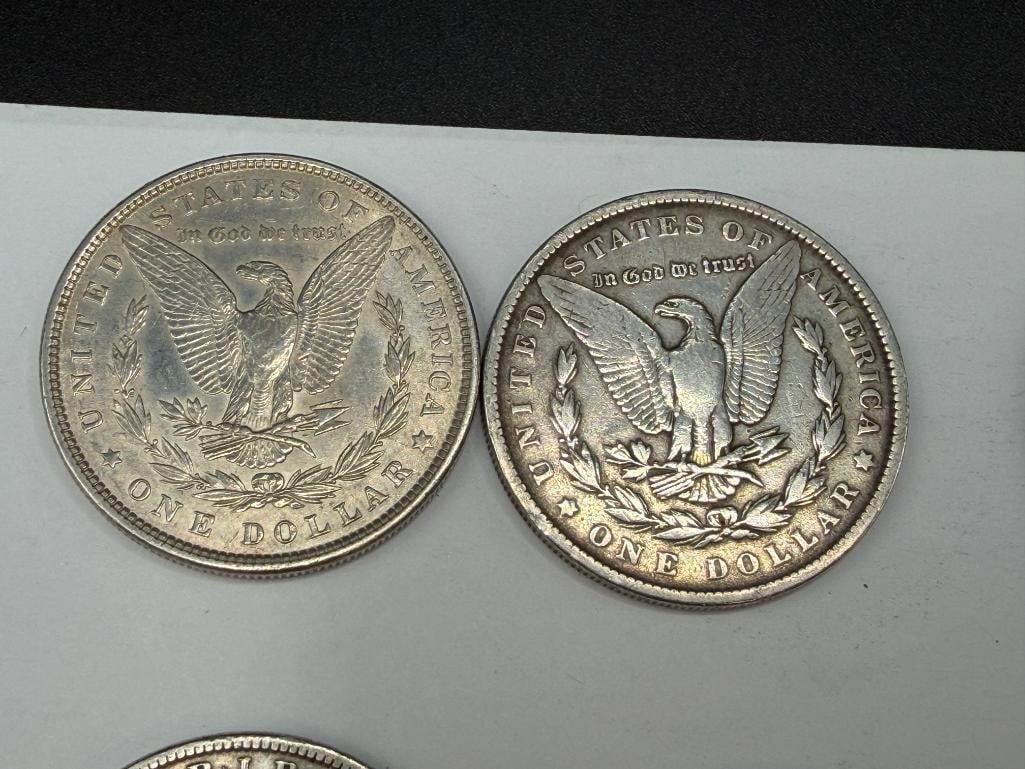 10 U.S. MORGAN SILVER DOLLARS FEATURING VARIOUS DATES AND MINT MARKS - 3