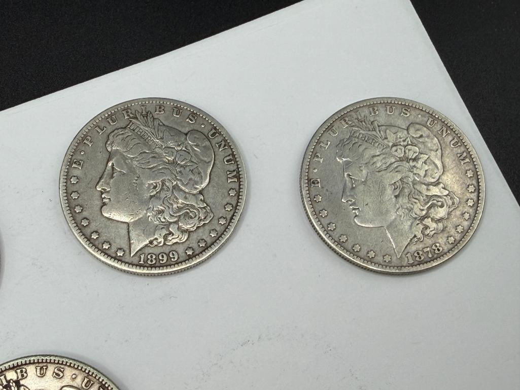 10 U.S. MORGAN SILVER DOLLARS FEATURING VARIOUS DATES AND MINT MARKS - 6