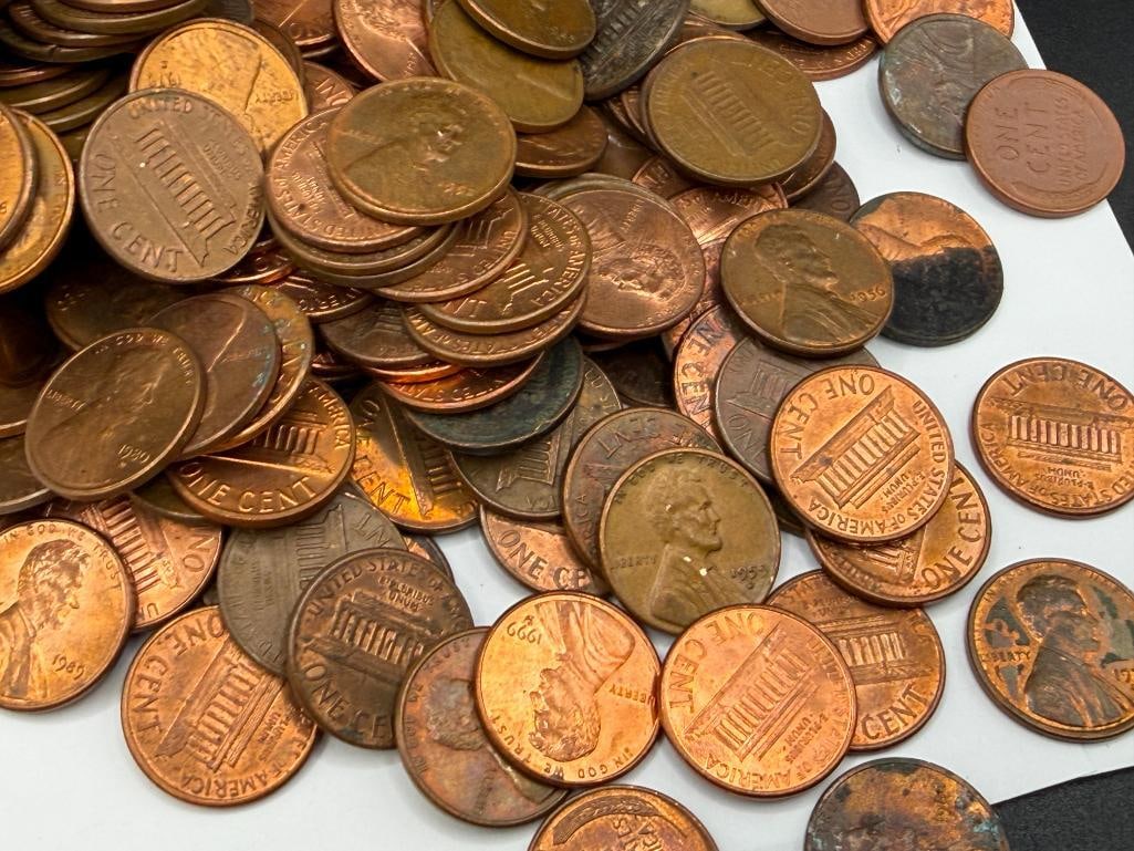 APPROX. 620 U.S. LINCOLN MEMORIAL AND WHEAT CENTS - 4