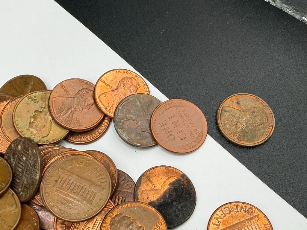 APPROX. 620 U.S. LINCOLN MEMORIAL AND WHEAT CENTS - 8