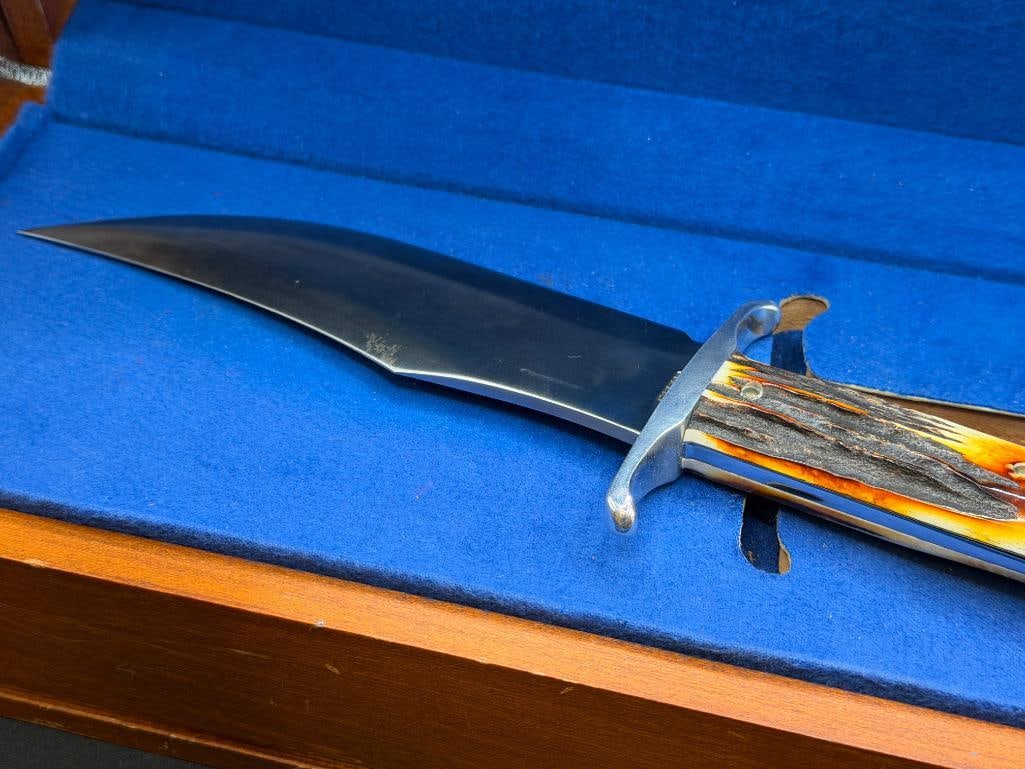 1976 CASE #523-7 BICENTENNIAL DOUBLE EAGLE HUNTER CASE XX FIXED BLADE HUNTING KNIFE - 8