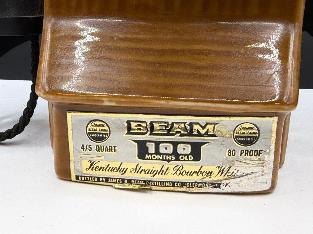 VINTAGE 1907 JIM BEAM KENTUCKY BOURBON WHISKEY DECANTER "1907 WALL TELEPHONE" - 3