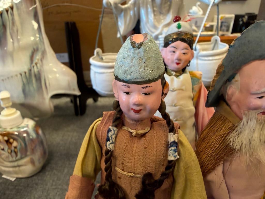 EARLY 20TH CENTURY CHINESE OPERA / DOOR OF HOPE CMPOSITION DOLLS LATE 19TH - EARLY 20TH CENTURY - 11