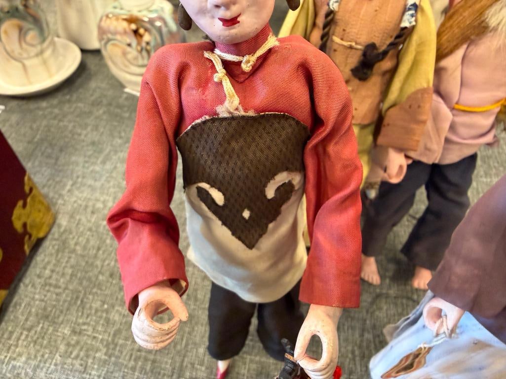 EARLY 20TH CENTURY CHINESE OPERA / DOOR OF HOPE CMPOSITION DOLLS LATE 19TH - EARLY 20TH CENTURY - 4