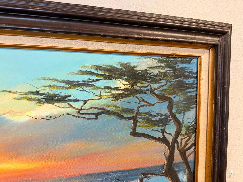 TROY CHAPMAN LARGE OIL ON CANVAS ORIGINAL PAINTINGON CANVAS SEASCAPE - 5
