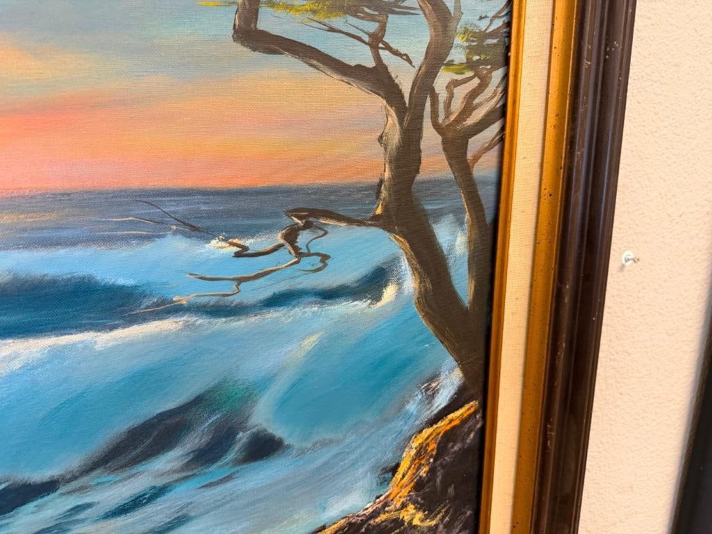 TROY CHAPMAN LARGE OIL ON CANVAS ORIGINAL PAINTINGON CANVAS SEASCAPE - 6