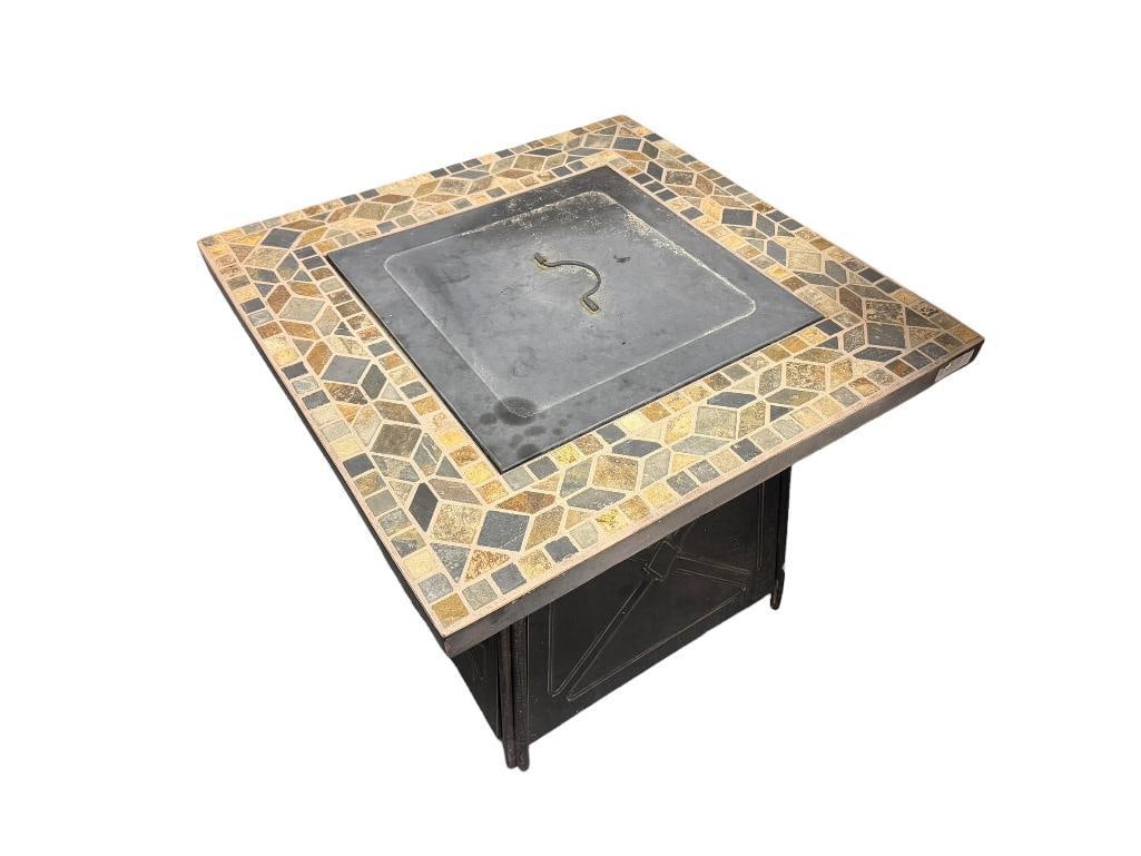 DISTRESSED OIL RUBBED BRONZE FINISH OUTDOOR PROPANE OUTDOOR FIRE PIT 50,000 BTU/ HR RATING (1 of 8)