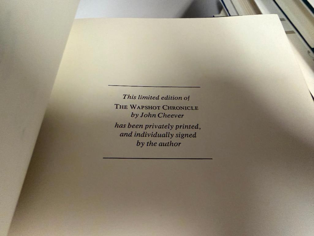 FIVE SIGNED THE FRANKLIN LIBRARY LEATHER BOUND BOOKS INCLUDING " THE CANE MUTINY " BY HERMAN WOUK - 6