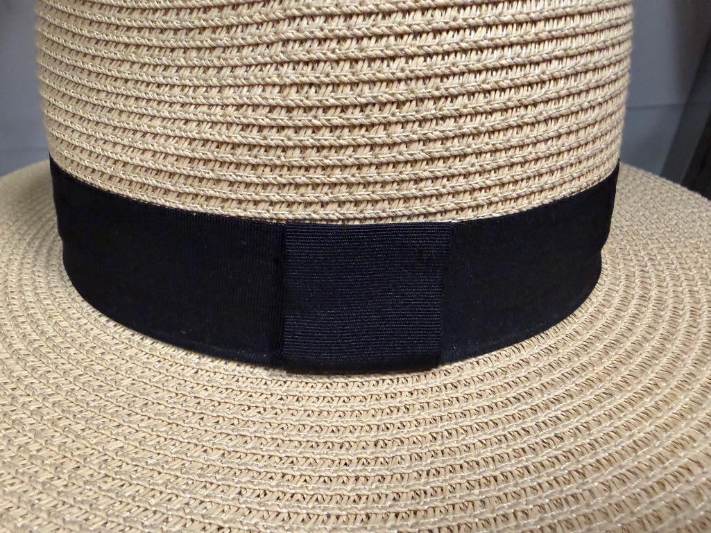 THREE HATS INCLUDING AMERICAN HAT MAKERS, HENSCHEL HAT CO., AND POLYESTER FASHION HAT WITH LEATHER - 8