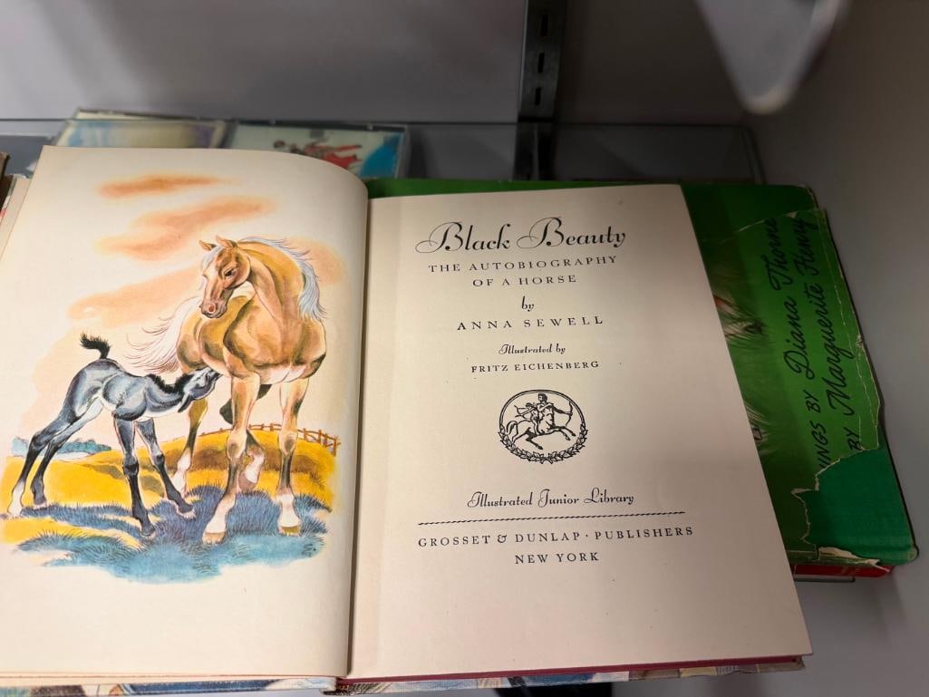 FOUR VINTAGE BOOKS INCLUDING " CRAZY WEATHER " BY CHARLES L. MCNICHOLS AND " BLACK BEAUTY " BY SE... - 10