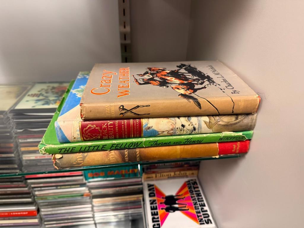 FOUR VINTAGE BOOKS INCLUDING " CRAZY WEATHER " BY CHARLES L. MCNICHOLS AND " BLACK BEAUTY " BY SE... - 2