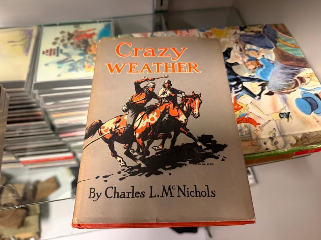 FOUR VINTAGE BOOKS INCLUDING " CRAZY WEATHER " BY CHARLES L. MCNICHOLS AND " BLACK BEAUTY " BY SE... - 3