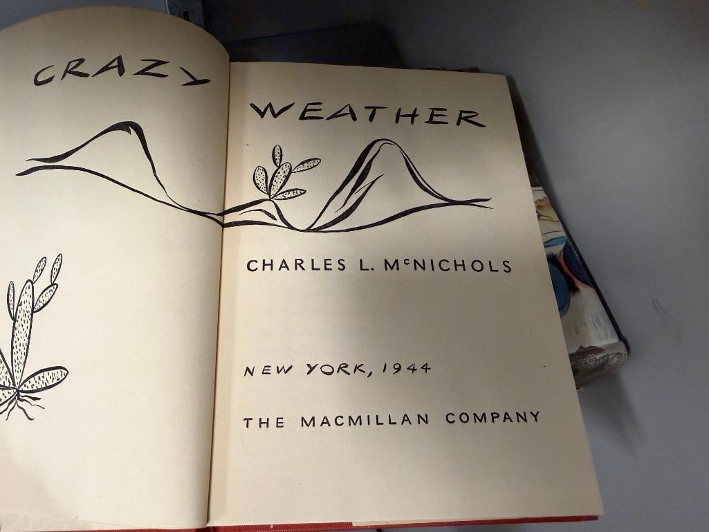 FOUR VINTAGE BOOKS INCLUDING " CRAZY WEATHER " BY CHARLES L. MCNICHOLS AND " BLACK BEAUTY " BY SE... - 6
