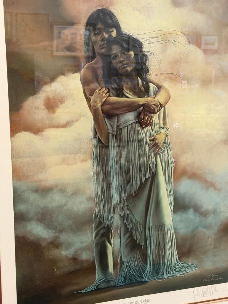 PENNI ANNE CROSS NATIVE AMERICAN ARTIST LIMITED EDITION PRINT WE ARE WOMAN / MAN NO. 883/960 - 2