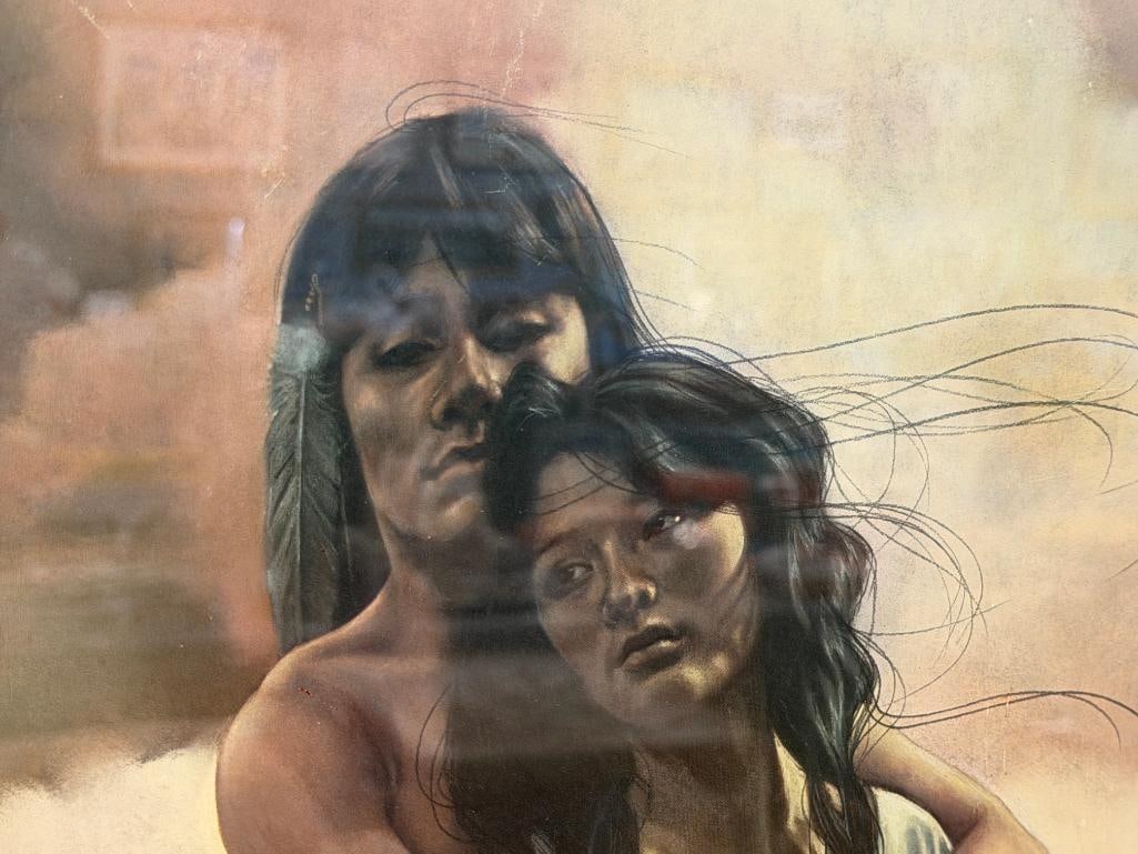 PENNI ANNE CROSS NATIVE AMERICAN ARTIST LIMITED EDITION PRINT WE ARE WOMAN / MAN NO. 883/960 - 3