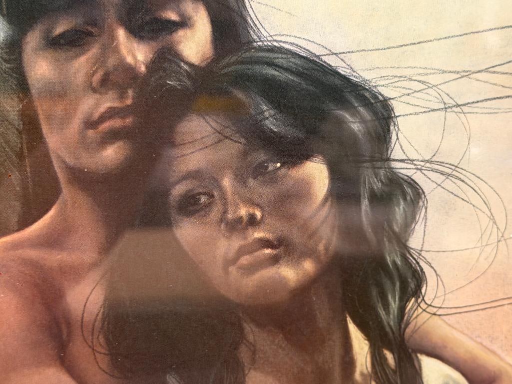 PENNI ANNE CROSS NATIVE AMERICAN ARTIST LIMITED EDITION PRINT WE ARE WOMAN / MAN NO. 883/960 - 4