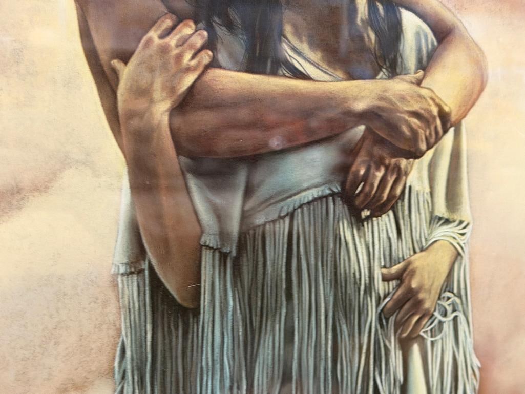 PENNI ANNE CROSS NATIVE AMERICAN ARTIST LIMITED EDITION PRINT WE ARE WOMAN / MAN NO. 883/960 - 5