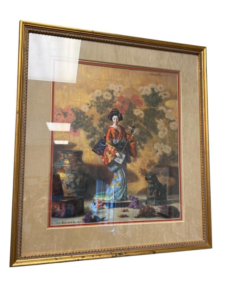 RICHARD VERNON GOETZ LIMITED EDITION LITHOGRAPH FLOWER MUSIC NO. 135/1000 (1 of 9)