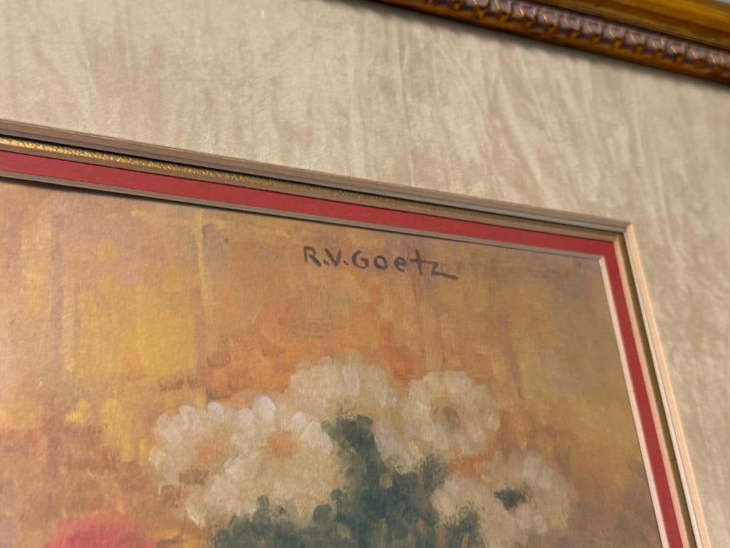 RICHARD VERNON GOETZ LIMITED EDITION LITHOGRAPH FLOWER MUSIC NO. 135/1000 - 4