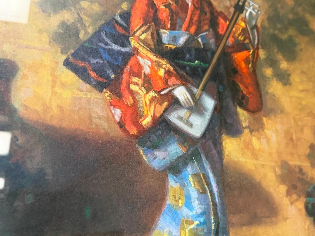 RICHARD VERNON GOETZ LIMITED EDITION LITHOGRAPH FLOWER MUSIC NO. 135/1000 - 5
