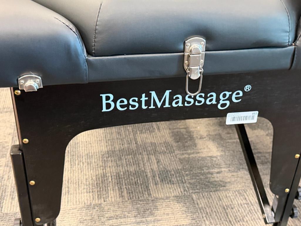 BEST MASSAGE PORTABLE FOLDING MASSAGE TABLE WITH ADJUSTABLE RECLINE AND CUSHIONS - 10