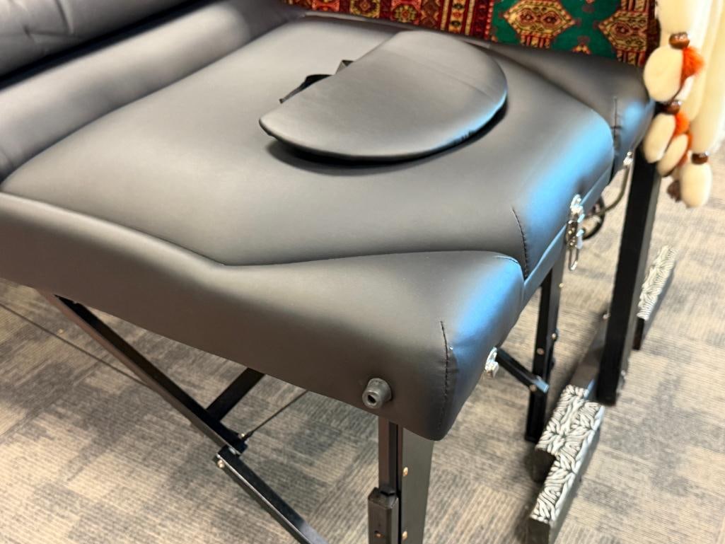 BEST MASSAGE PORTABLE FOLDING MASSAGE TABLE WITH ADJUSTABLE RECLINE AND CUSHIONS - 7