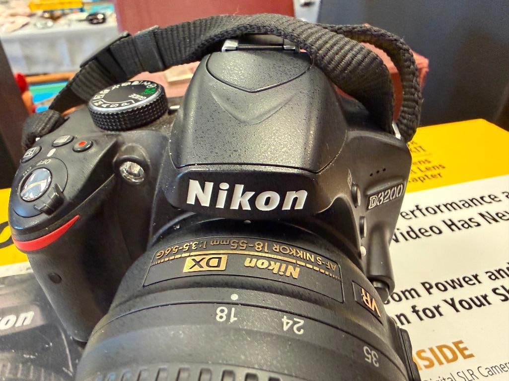 NIKON D3200 DIGITAL SLR CAMERA KIT INCLUDES CAMERA, 18-55MM DX LENS - 10