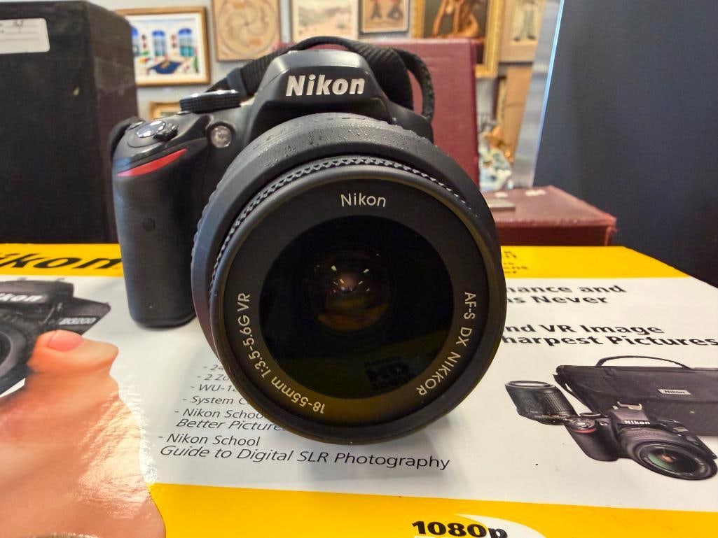 NIKON D3200 DIGITAL SLR CAMERA KIT INCLUDES CAMERA, 18-55MM DX LENS - 12