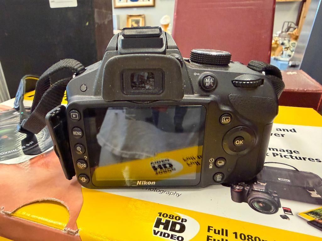 NIKON D3200 DIGITAL SLR CAMERA KIT INCLUDES CAMERA, 18-55MM DX LENS - 13