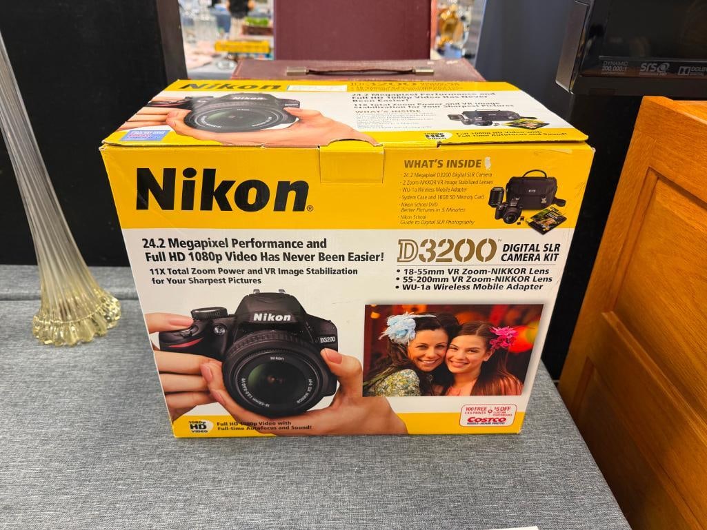 NIKON D3200 DIGITAL SLR CAMERA KIT INCLUDES CAMERA, 18-55MM DX LENS - 2