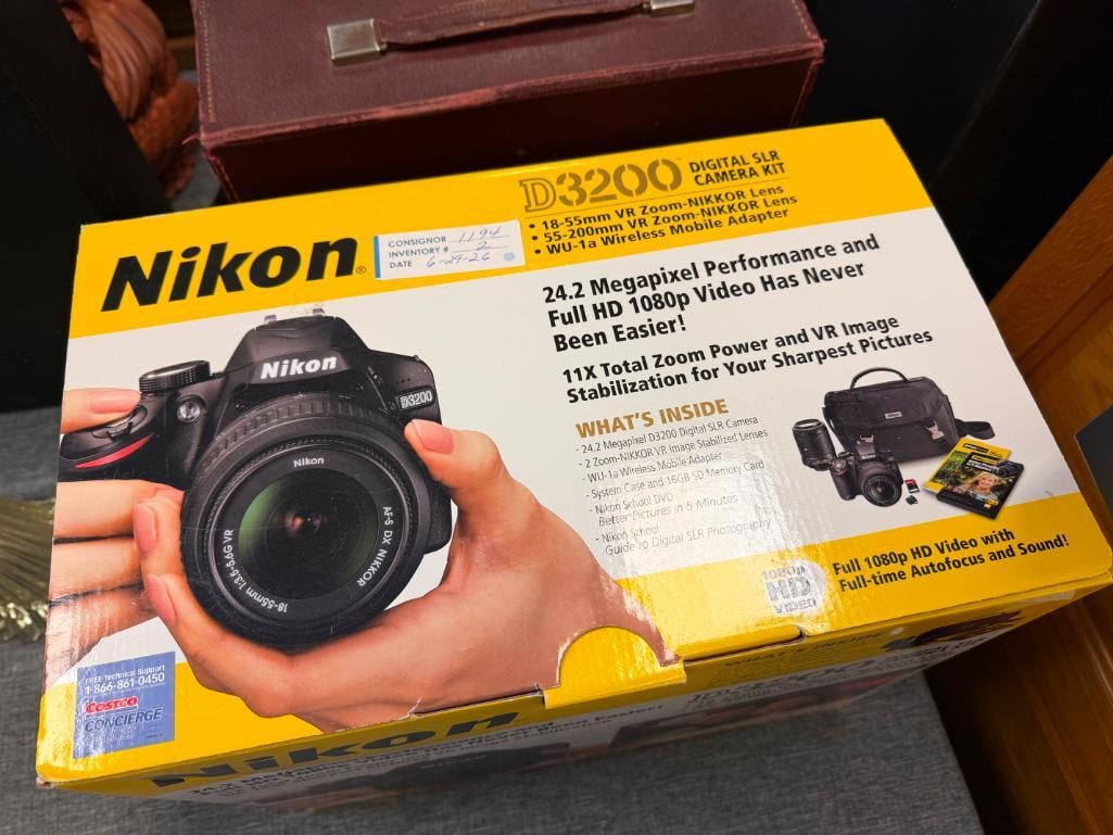 NIKON D3200 DIGITAL SLR CAMERA KIT INCLUDES CAMERA, 18-55MM DX LENS - 4