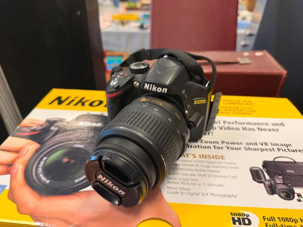 NIKON D3200 DIGITAL SLR CAMERA KIT INCLUDES CAMERA, 18-55MM DX LENS - 8
